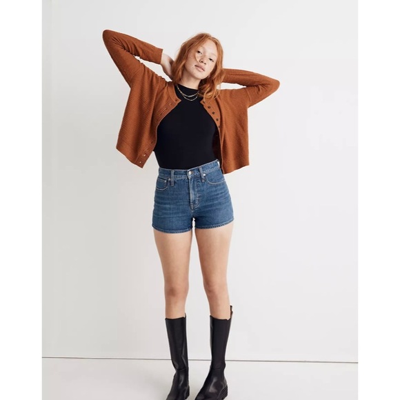 Madewell | Sweaters | Madewell Brampton Crop Cardigan Sweater In Warm  Coffee | Poshmark